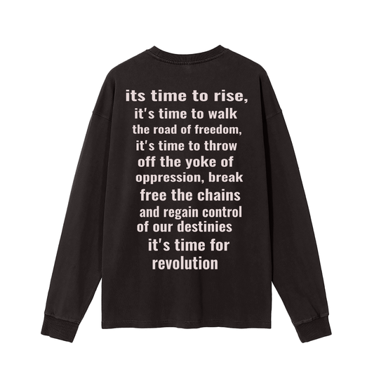 Enzyme Washed Long Sleeve T-shirt