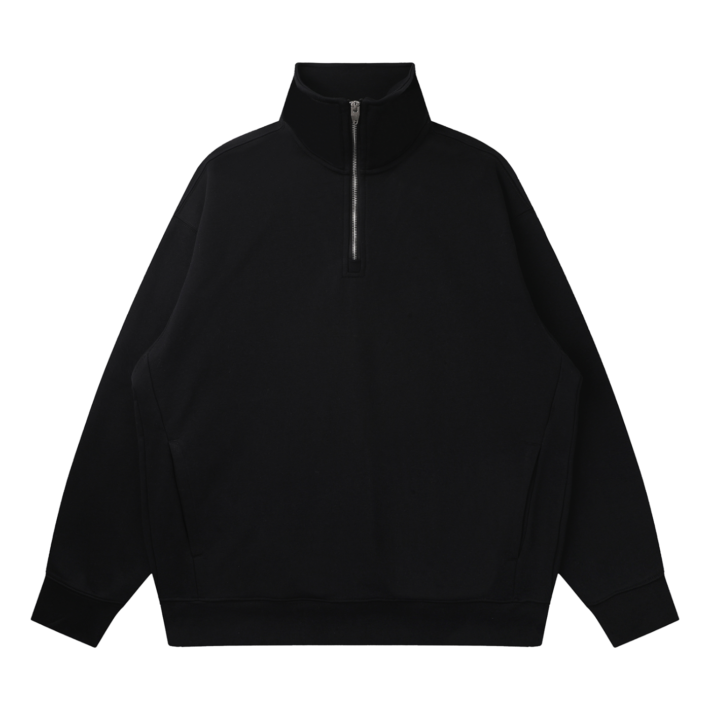 Quarter-Zip Drop Shoulders