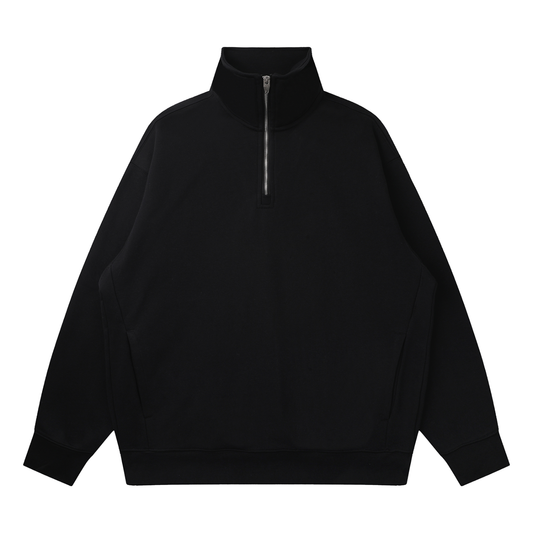 Quarter-Zip Drop Shoulders