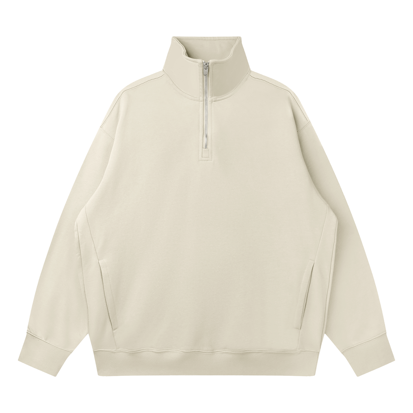 Quarter-Zip Drop Shoulders