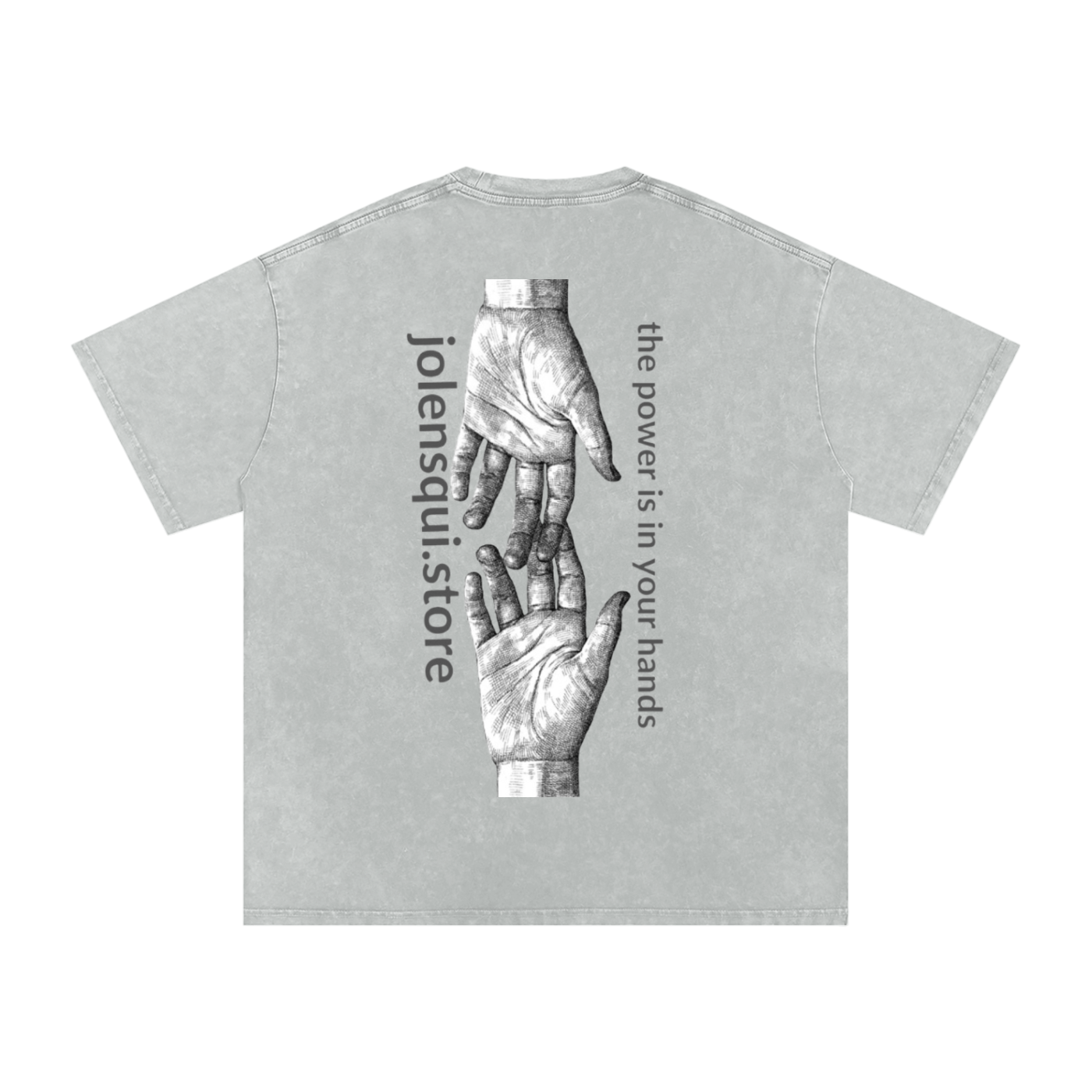 Snow Washed Oversized Cotton T-Shirt