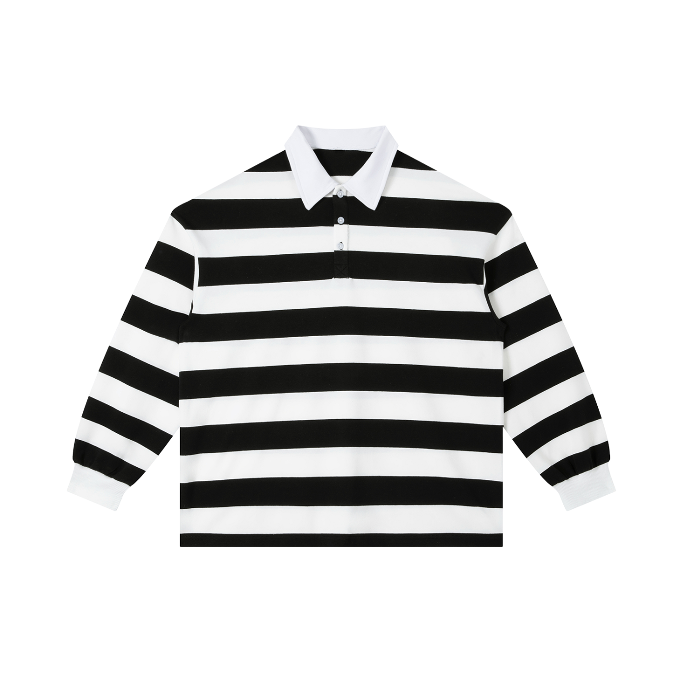 Color Block Stripe Polo Shirt